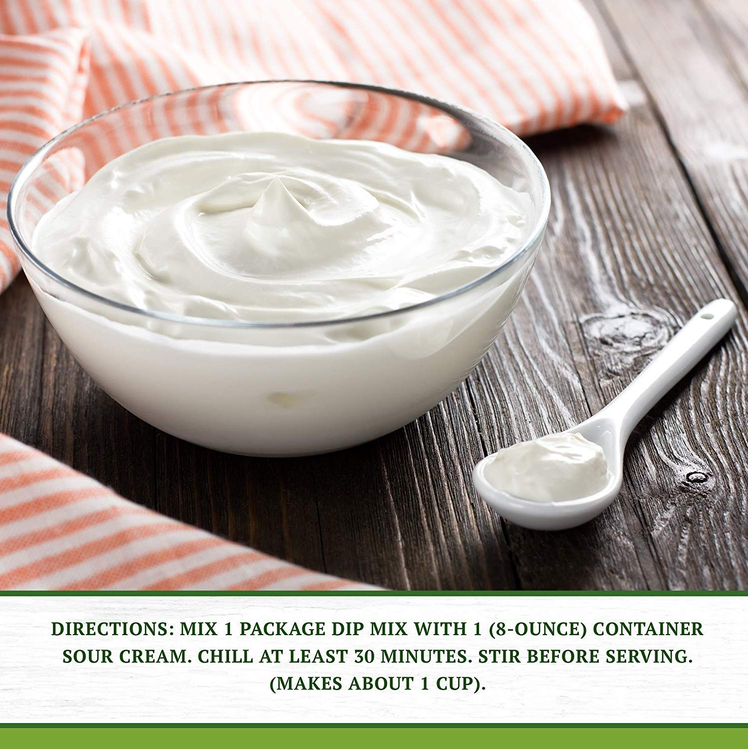 Green Onion Dip Mix Seasoning Powder Sauce 0.5 Ounce (Pack of 12)