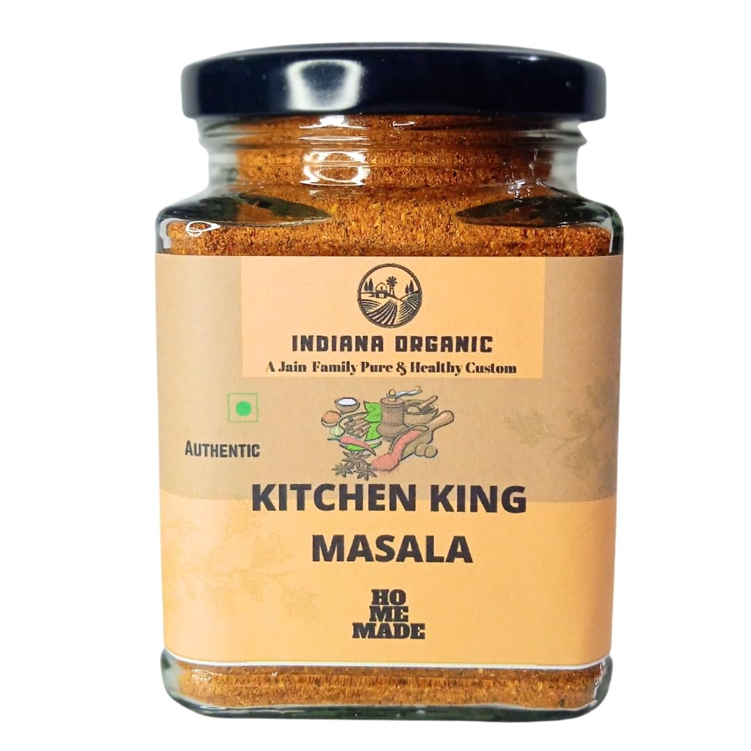 Indiana Organic Kitchen king Masala Powder 150gm – Authentic Fusion of 22 spices