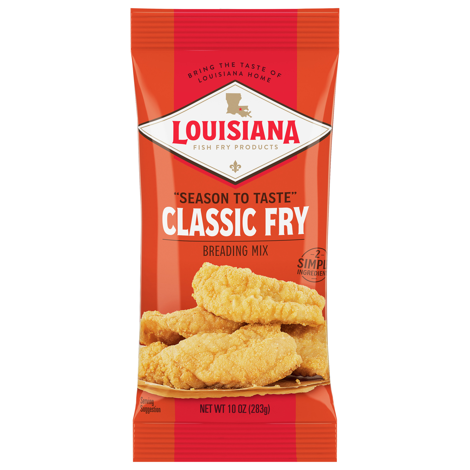 Louisiana Fish Fry Mix Classic Fry Breading 10 oz (Pack Of 12)