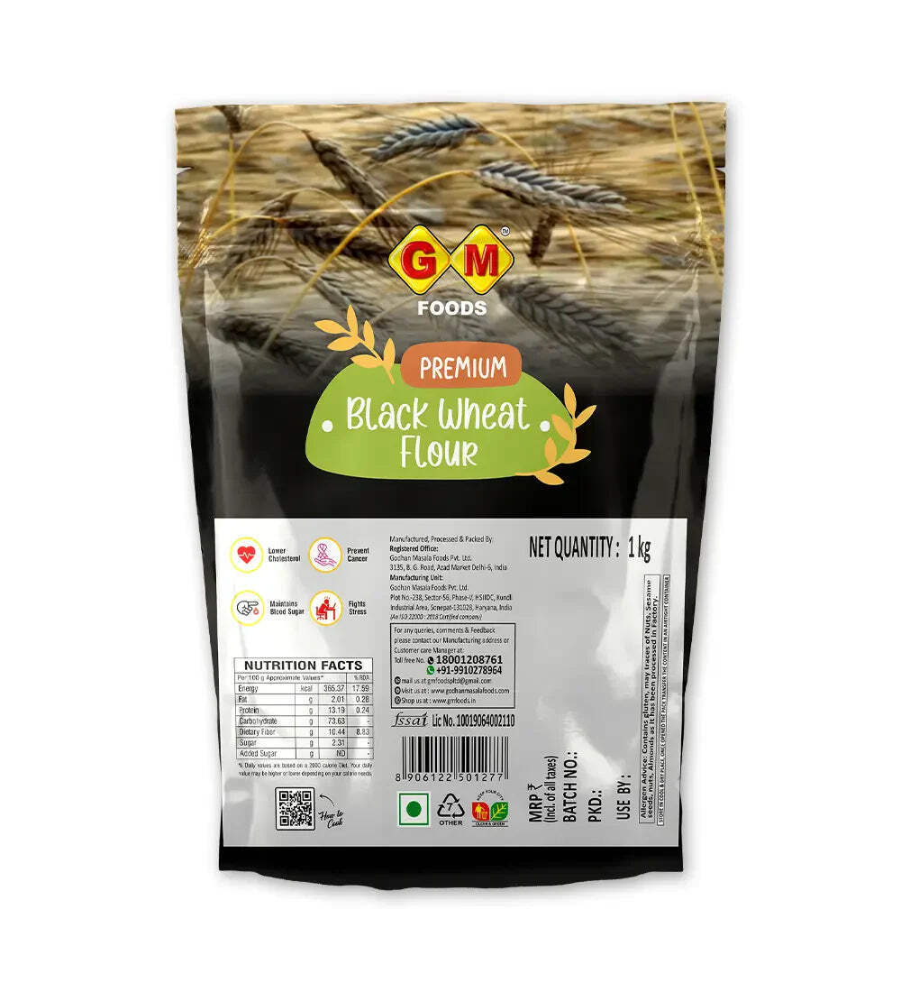 GM Foods Black Wheat Flour 1 KG