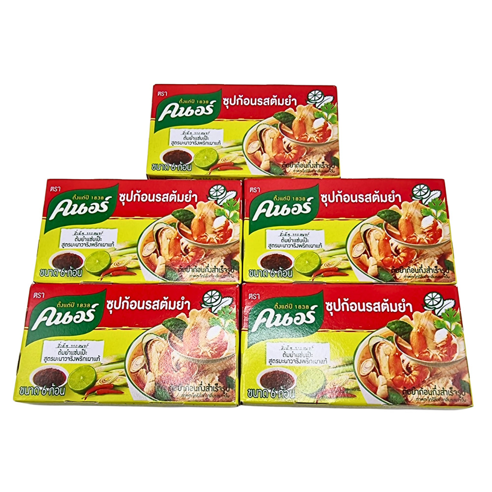 Instant Seasoning Knorr Soup cubes Tom Yum Thai Hot Spicy Herb Sour 30 cubes