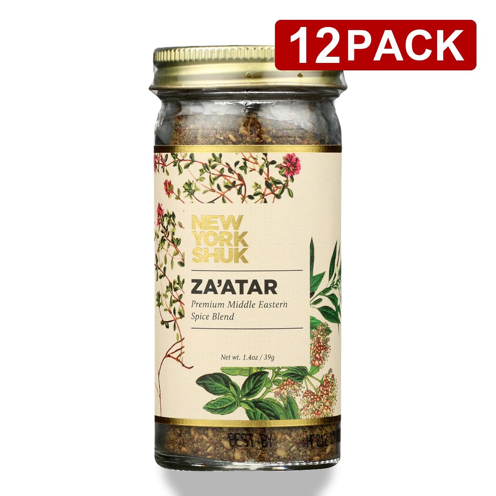 Za’Atar Spice Blend By New York Shuk 1.4 Oz 39 G Zaatar 12 Pack