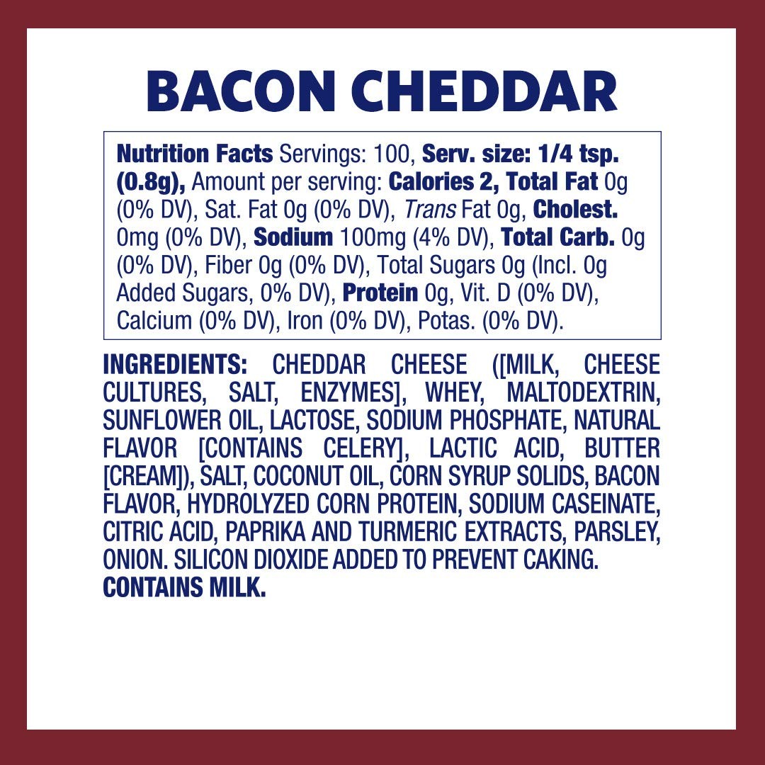 Kernel Season’s Popcorn Seasoning Bacon Cheddar 2.85 Ounce Pack of 6