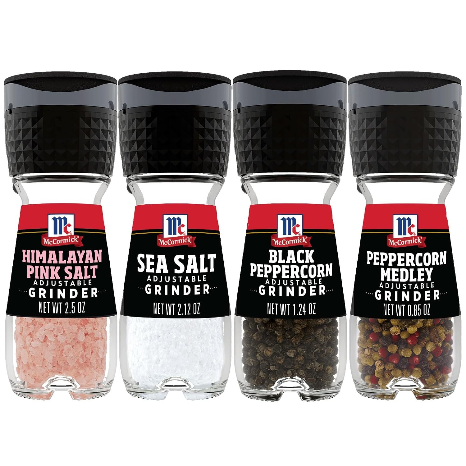 McCormick Grinder Essentials Variety Pack, Non GMO, Varieties Include Black