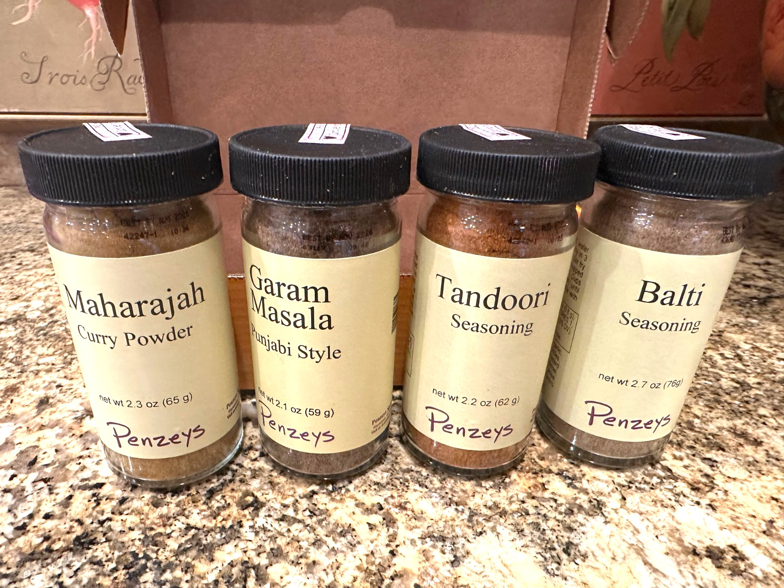 Penzeys Spices Indian Curry 4 box set gift box