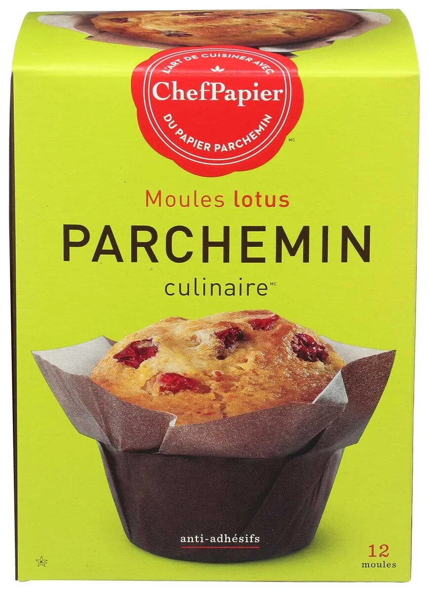 Paper Chef Culinary Parchment Lotus flowers Cups Muffins Cupcakes Baking liners