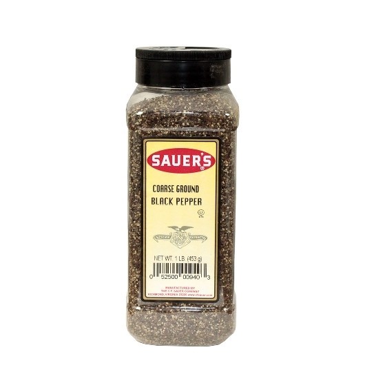 Sauer Coarse Ground Black Pepper, 1 Pound, 6 Per Case