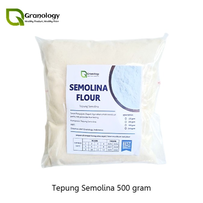 Semolina Flour 500g Pasta Noodle Baking Natural Culinary Wheat Ingredient