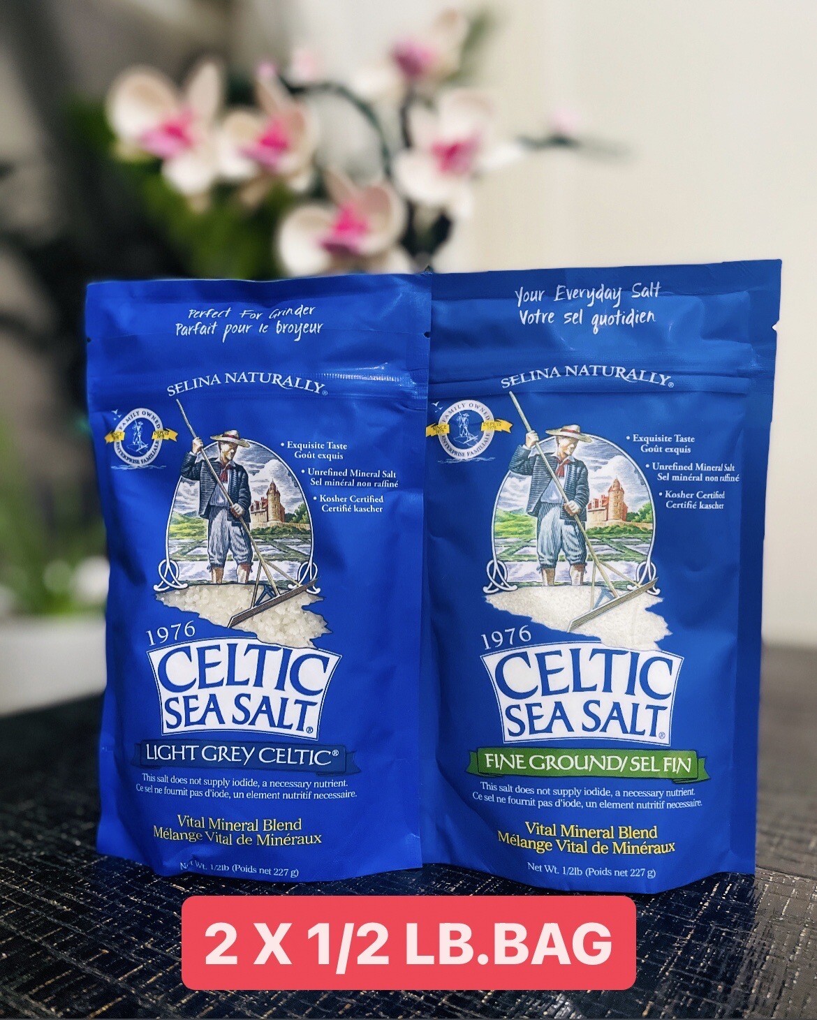 CELTIC SEA SALT light Grey & Fine Ground (2 PACK OF 1/2 LB) – VITAL MINERALS 🌊