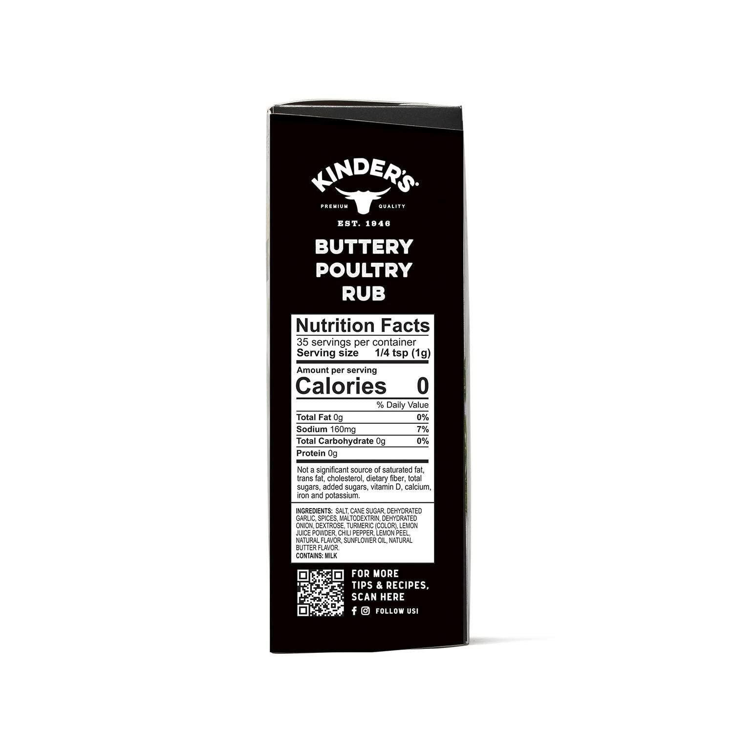 Kinder’s Butcher’s Brine and Rub Kit, Includes Buttery Poultry Rub, Butcher’s…