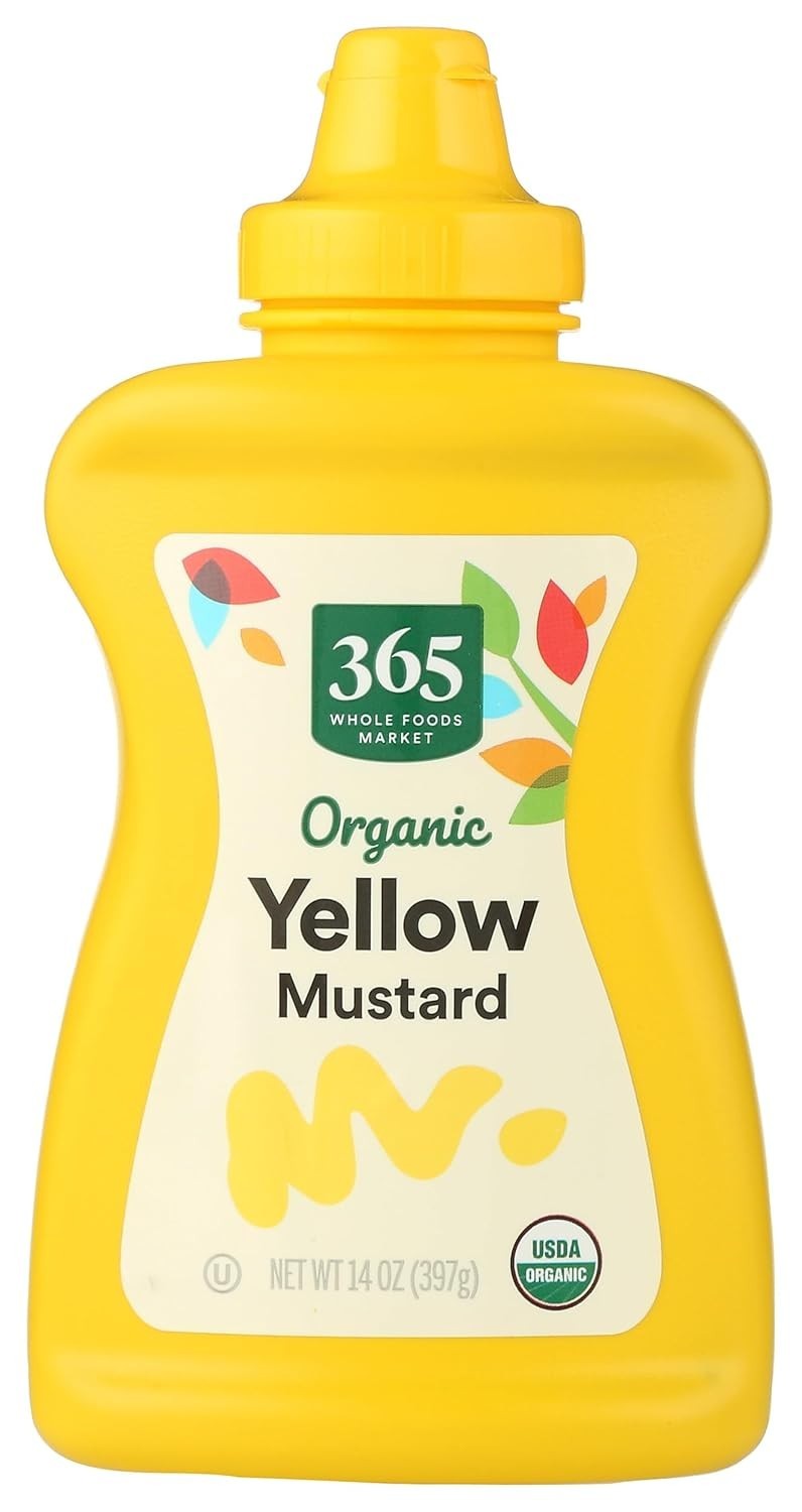 14 Oz Organic Yellow Mustard – Perfect for Western Cuisine & Healthy Living