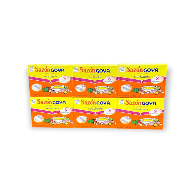 Goya Sazon Con Azafran – 1.41 oz (6 packs)