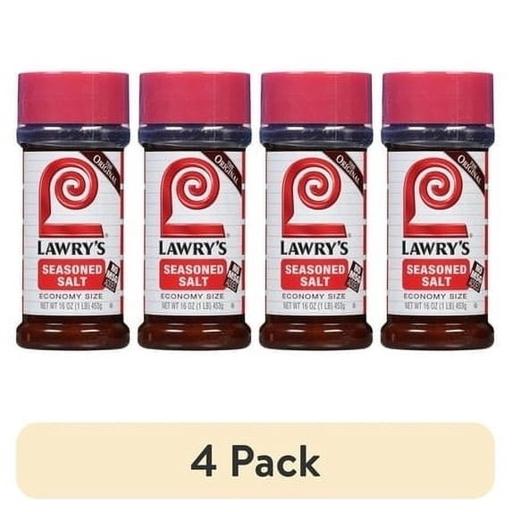 4 Pack Lawry’s Kosher Seasoned Salt Economy Size 16 oz Bottles All Purpose