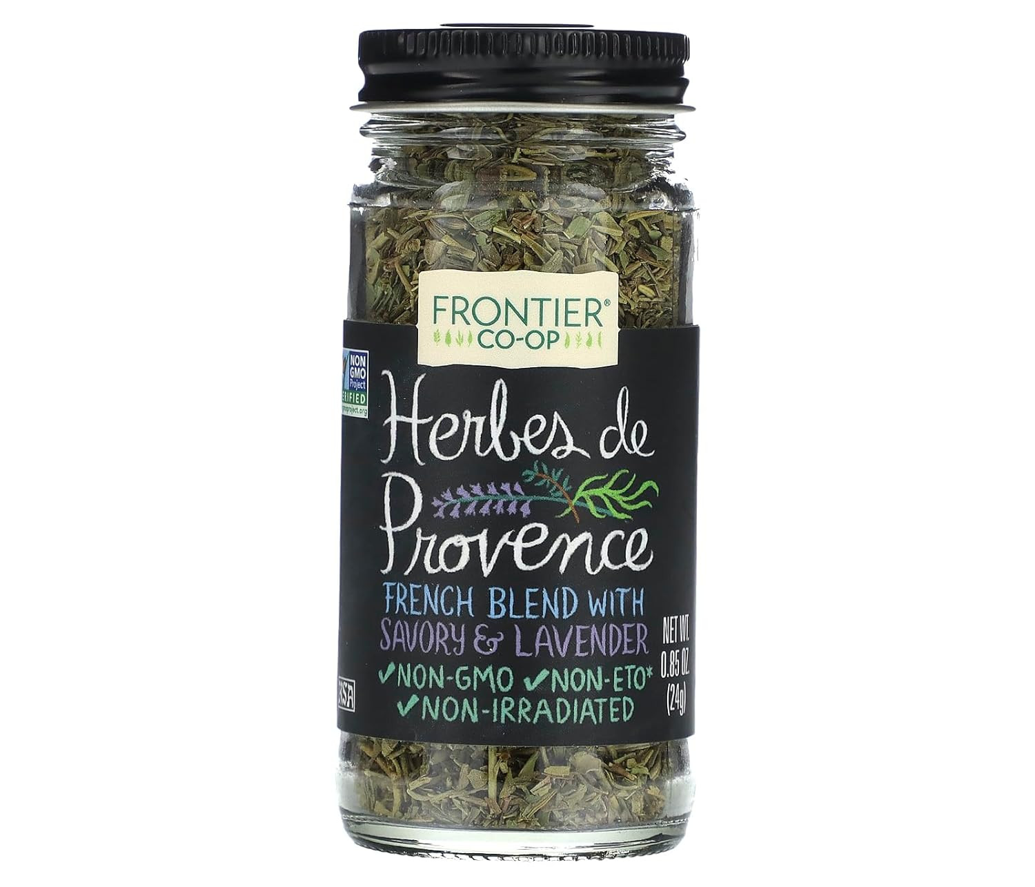Herbes De Provence, 0.85 Ounce, French Blend of Aromatic Savory, Thyme, Rosemary