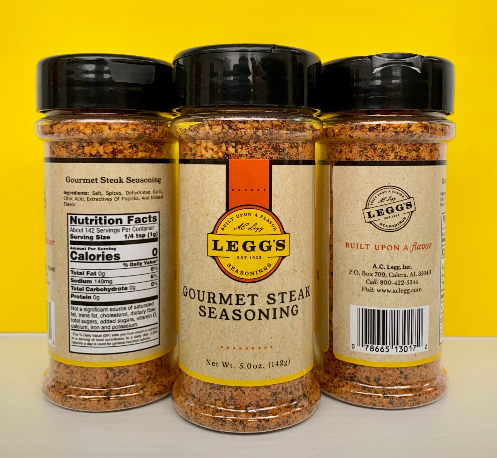 AC Legg Gourmet Steak Seasoning (1) 5 oz Shaker Bottle