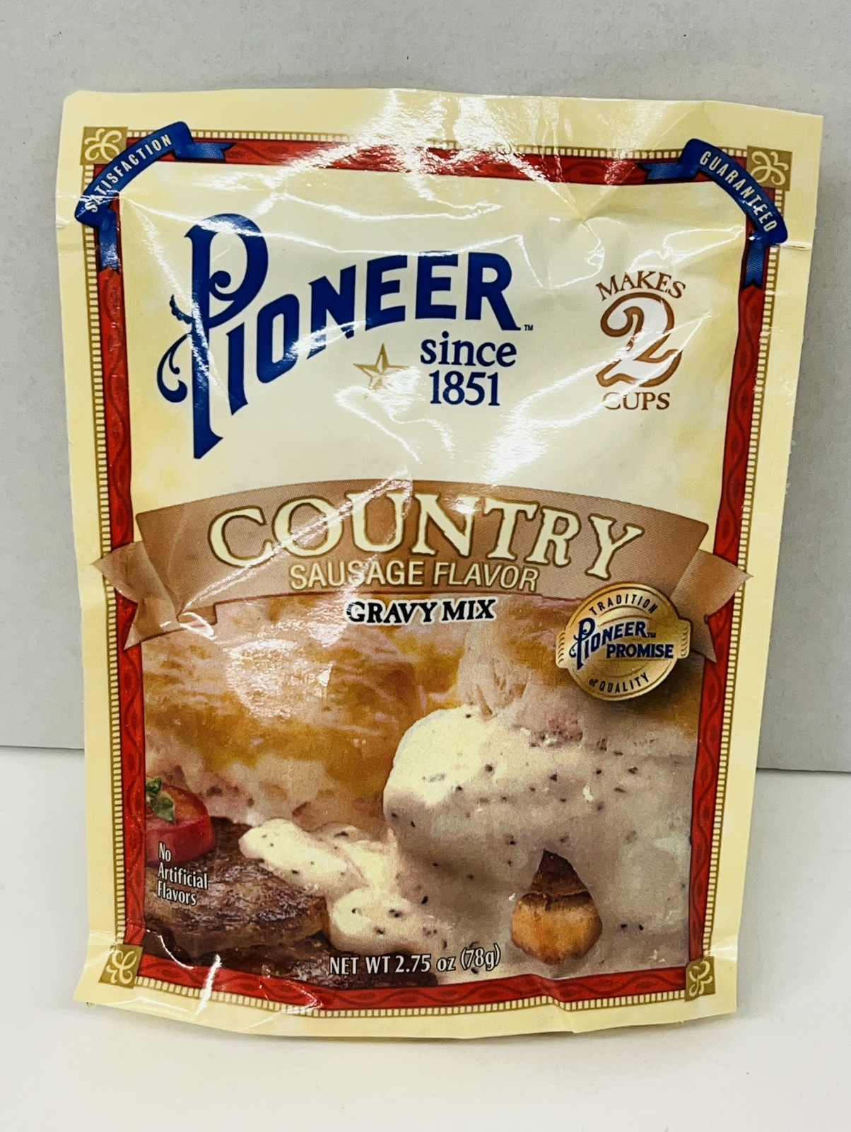 6 PACK Pioneer Brand Country Sausage Flavored Gravy Mix 2.75 oz BEST BY 6/26 U36
