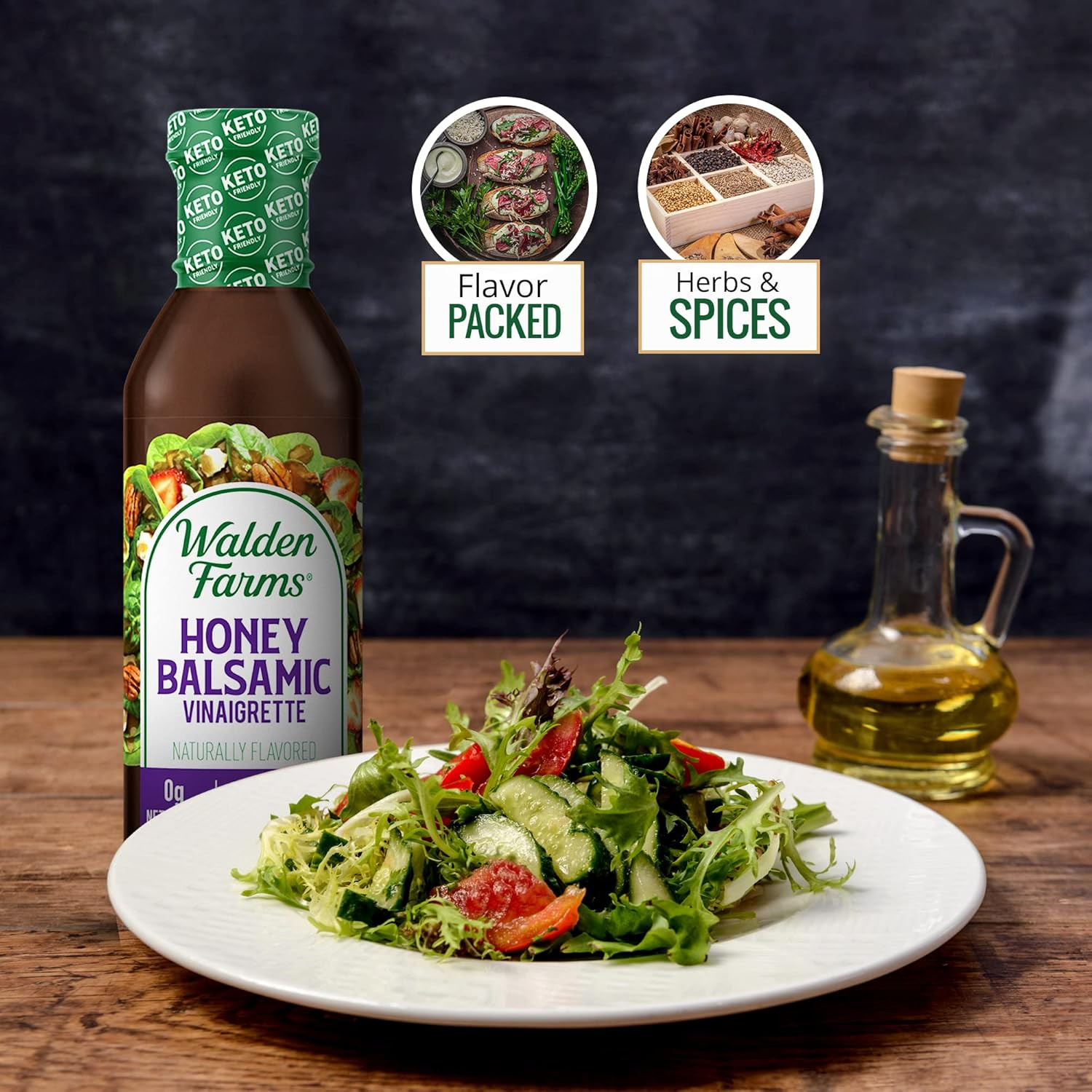 Honey Balsamic Vinaigrette – Calorie-Free, Low Carb, Keto-Friendly, Vegan, Sugar