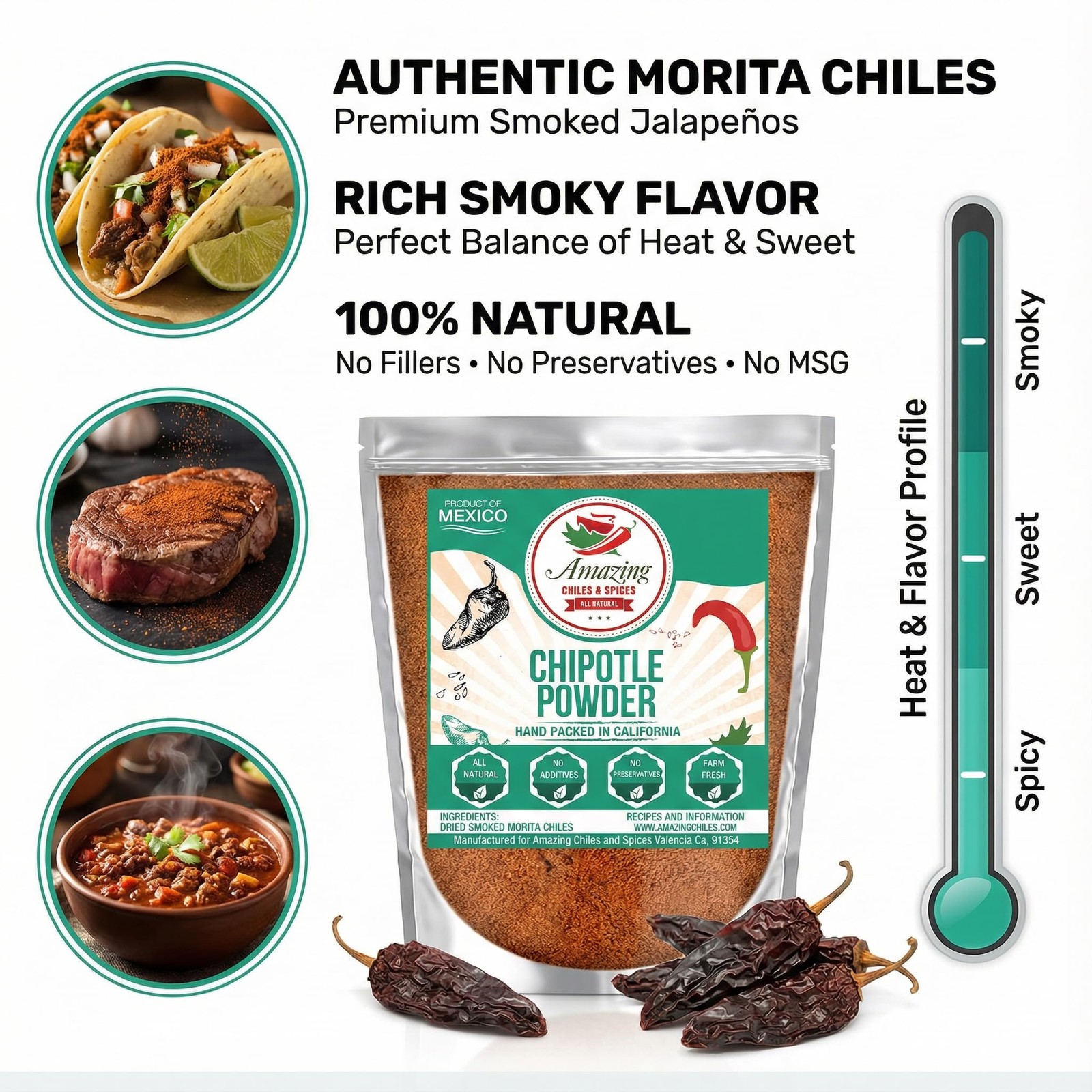 Chipotle Chili Powder Seasoning 4oz – Natural and 4 Ounce (Pack of 1)