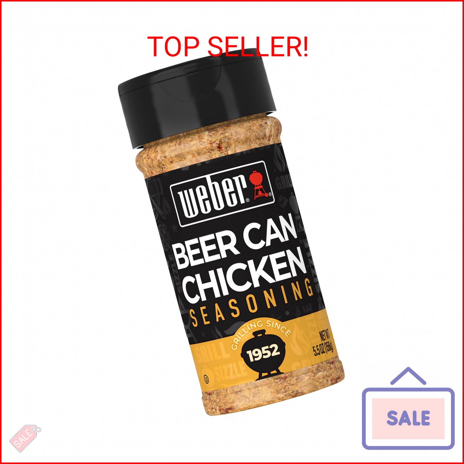 Weber Beer Can Chicken Seasoning, 5.5 oz