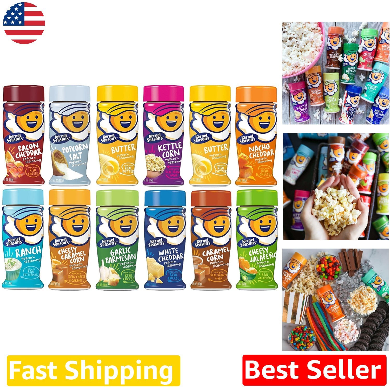 COMPLETE SEASONING KIT Variety Pack 12 Flavors – Natural Kosher Specialty Blend