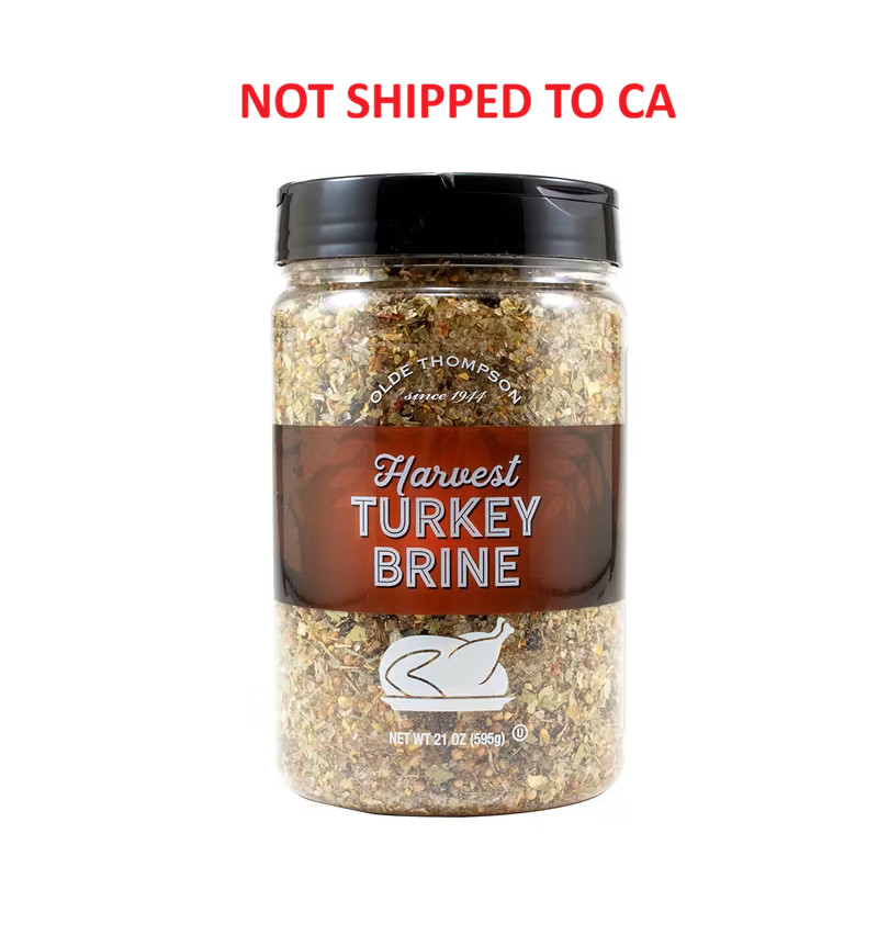 Olde Thompson Harvest Turkey Brine Spice Mix 21 oz Holiday Season Meal