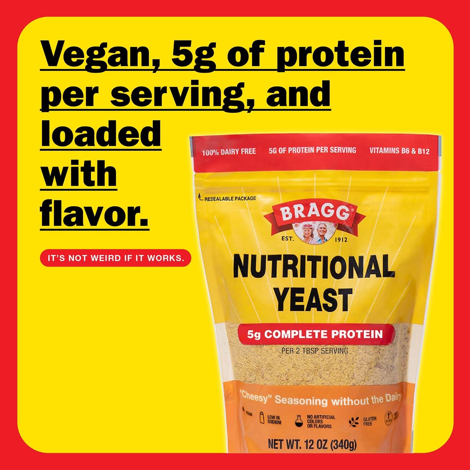 Bragg Premium Nutritional Yeast Seasoning – Vegan, Gluten Free – Good Source of