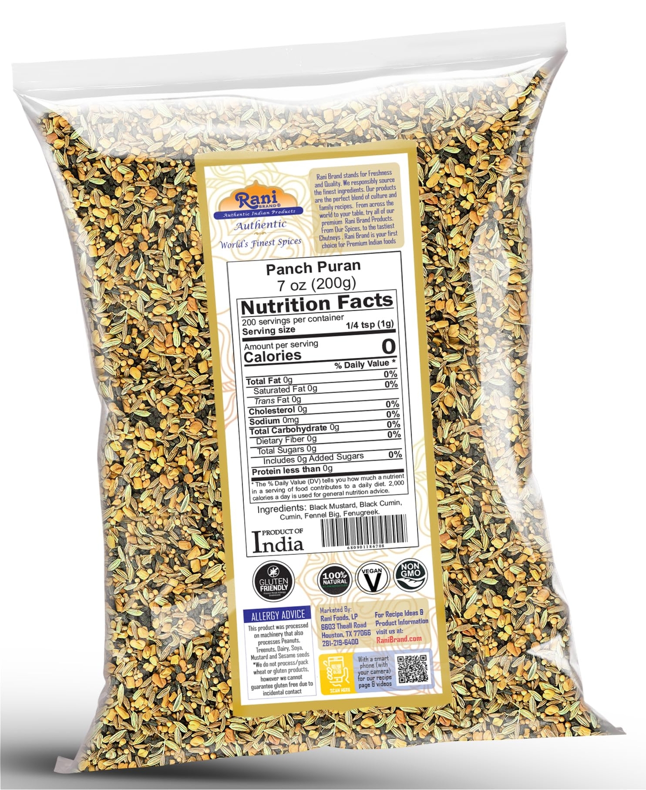 Rani Panch Puran (5 Spice) 7oz (200g)