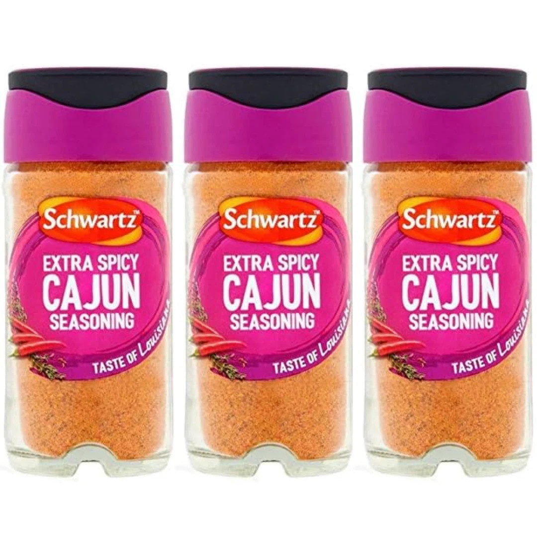 Schwartz Extra Spicy Cajun Seasoning 42g / 1.48oz Premium Spice (Set Of 3)