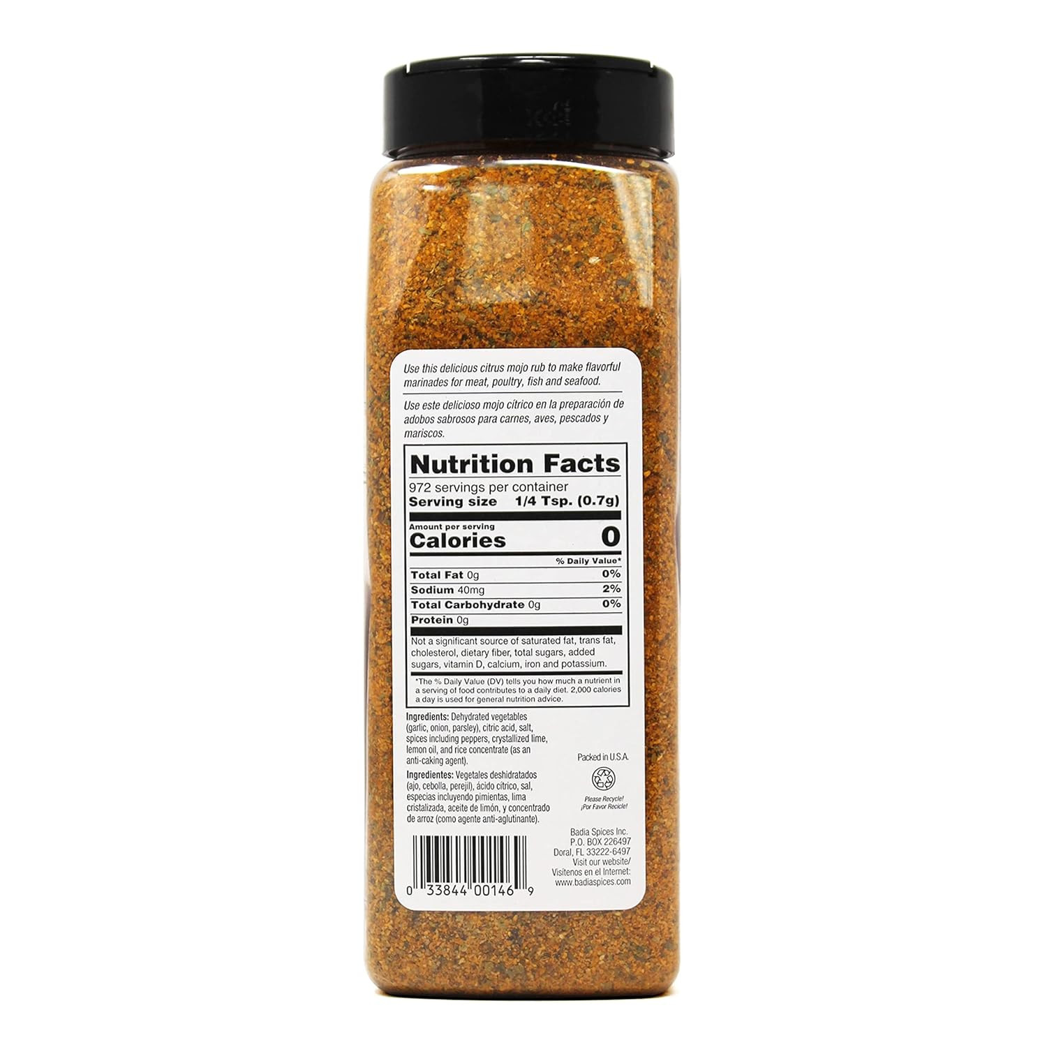 Mojo Rub Citrus Blend, 24 Oz (Pack of 4) – Zesty Citrus All-Purpose Grill Rub, L