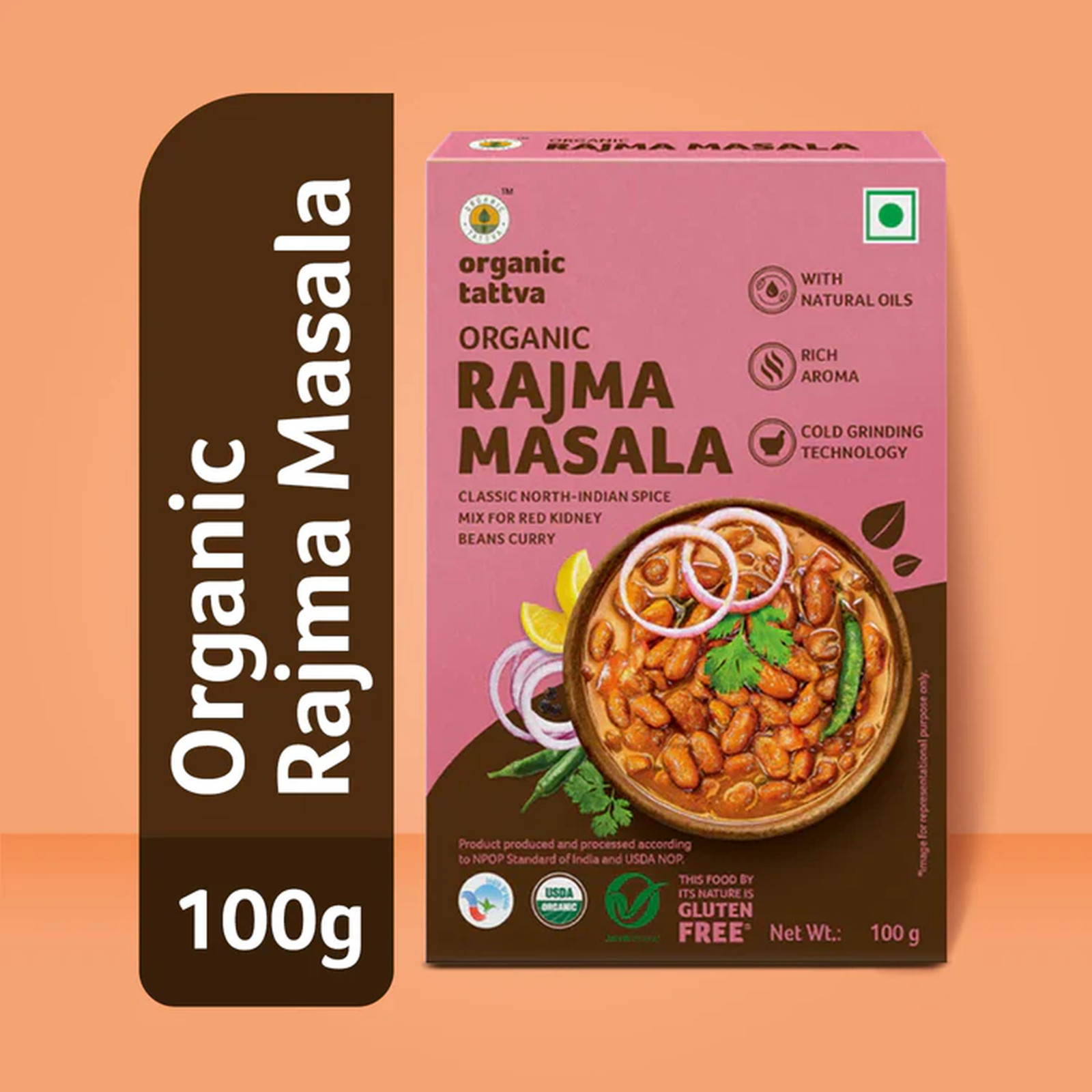 Organic Rajma Masala 100g Kidney Bean powder Curry Spice Free shipping