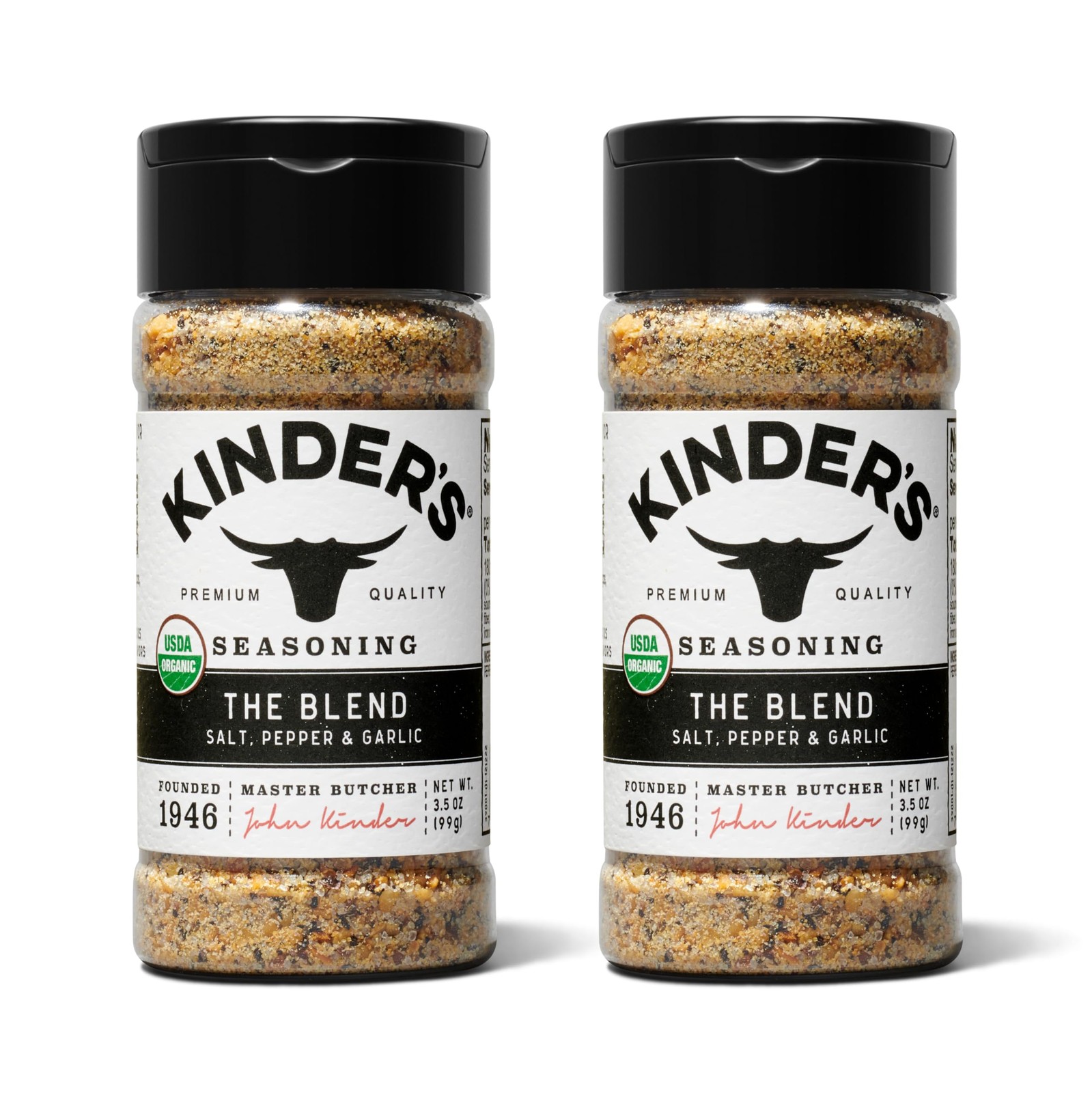 Kinder’s Organic The Blend (Salt, Pepper and Garlic), 3.5 Ounce (Pack of 2)