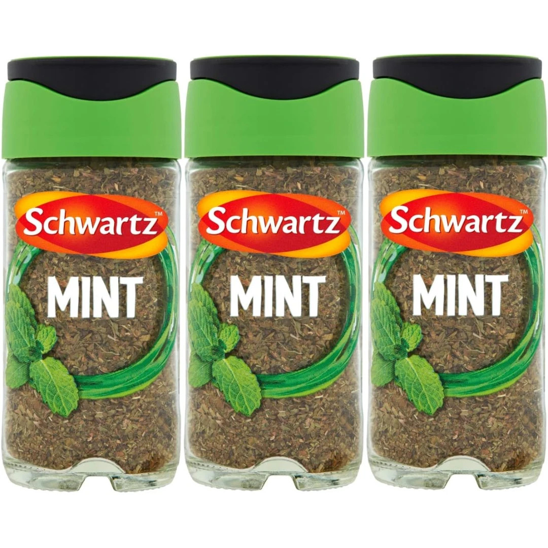 Schwartz Mint 9g / 0.32oz Hand Picked Premium Dried Herb Seasoning (Set Of 3)