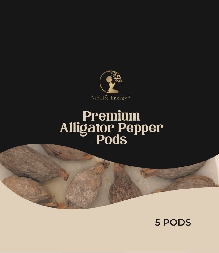 Giant Alligator Pepper Pods – 10 Count Grains of Paradise, Mbongo, Hepper Pepper
