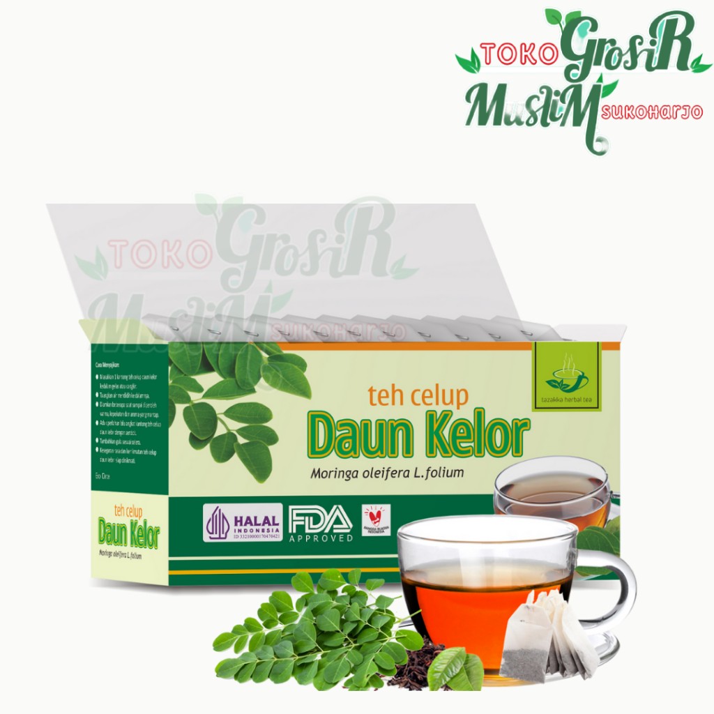 Tazakka Moringa Leaf Herbal Tea Bags 20ct (40g) | Tropical Brew Ritual