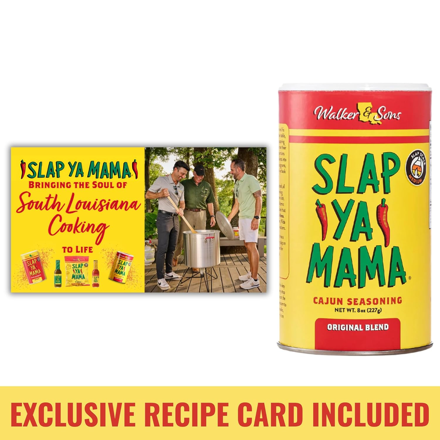 Cajun Seasoning from Louisiana, Original Blend, No MSG and Kosher, 8 Ounce Can,