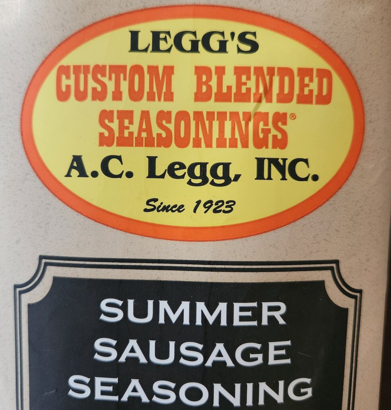 A.C. Legg Summer Sausage Seasoning Blend #114 for 25 LBS of Meat (Case of 24)