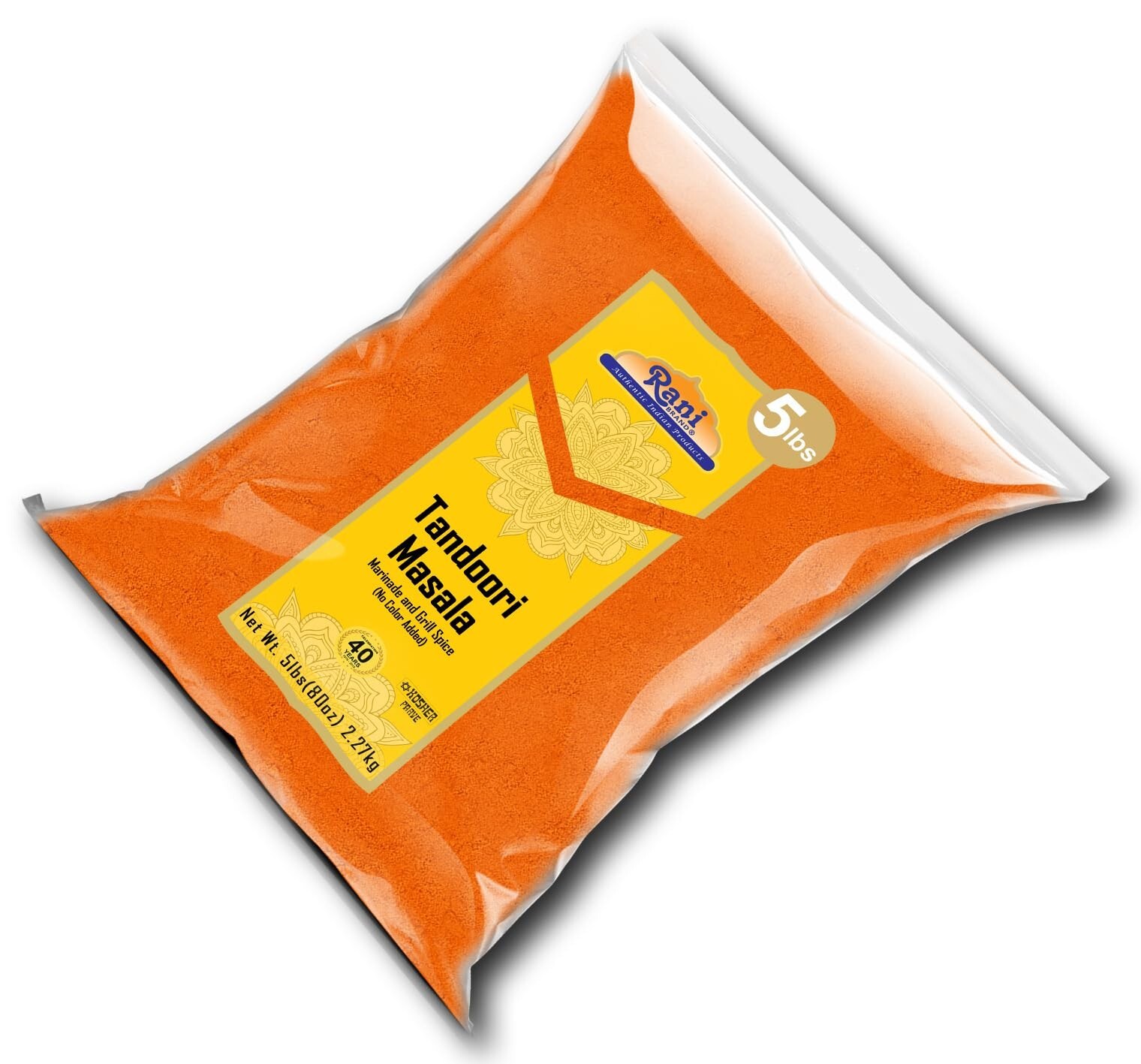 Rani Tandoori Masala (Natural No Colors Added) Indian 11-Spice Blend 80oz (5lbs)