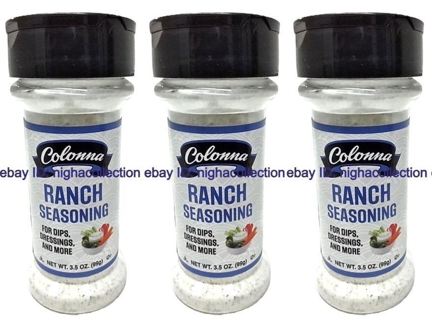 3 Packs Colonna Ranch Seasoning, Dips Dressing And More 3.5 Oz (99g) Each SEALED