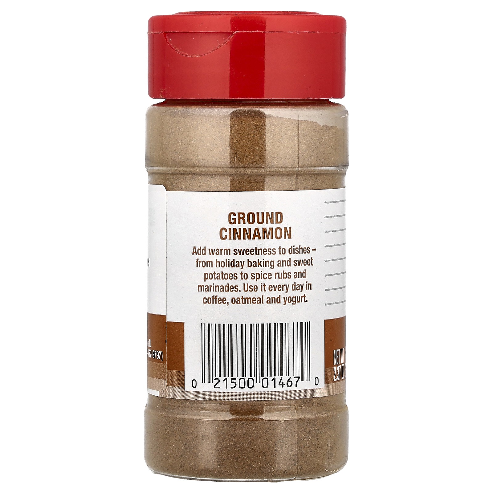 Ground Cinnamon, 2.37 oz (67 g)
