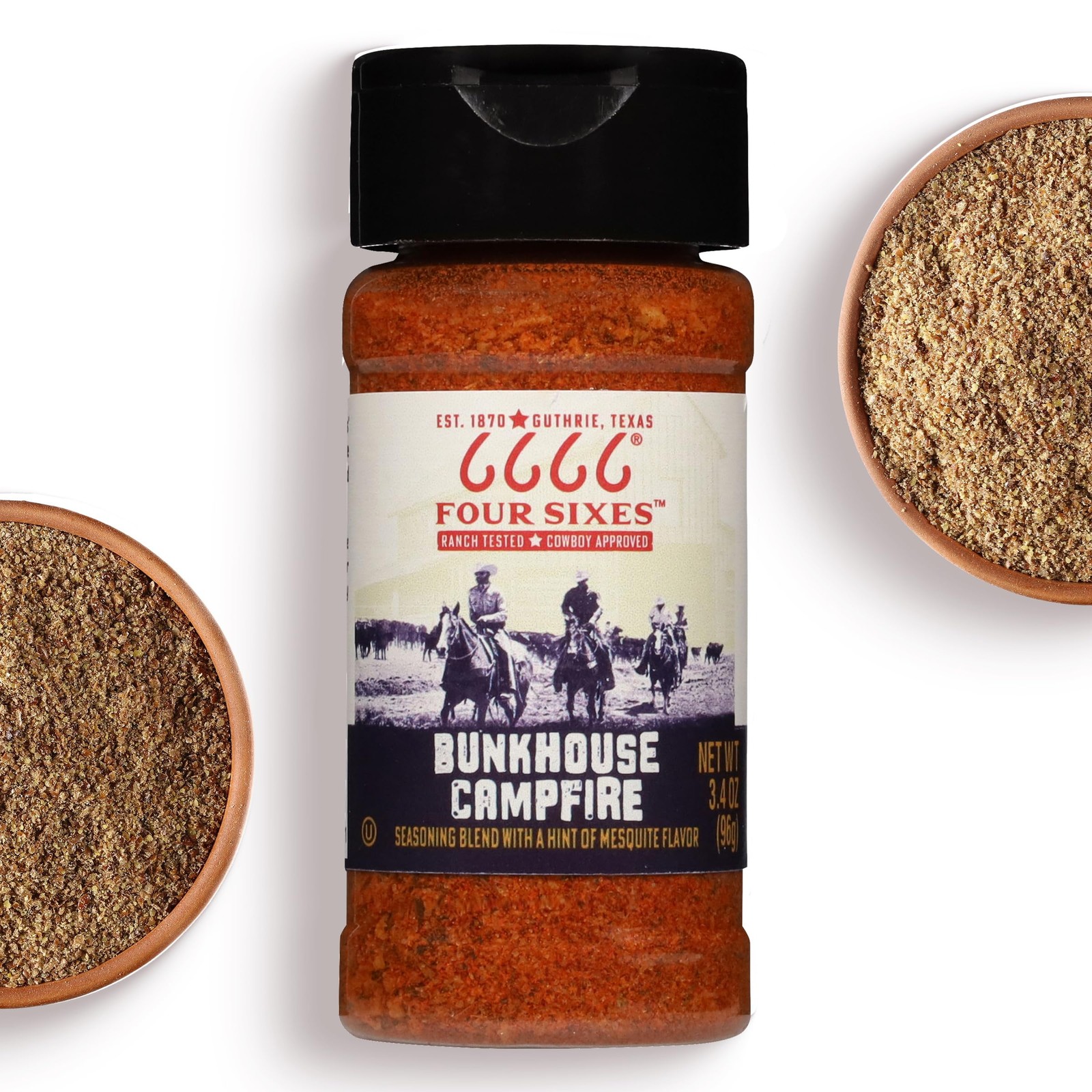 6666 Four Sixes Bunkhouse Campfire Seasoning, 6 Ounce 6 (Pack of 2)