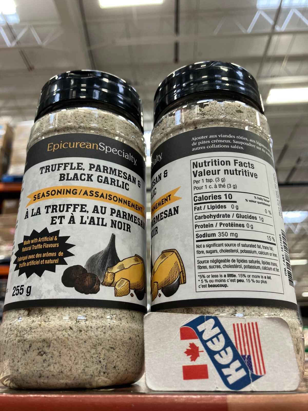 Epicurean Specialty Truffle Parmesan & Black Garlic Seasoning 255g, Exp:2026NO08