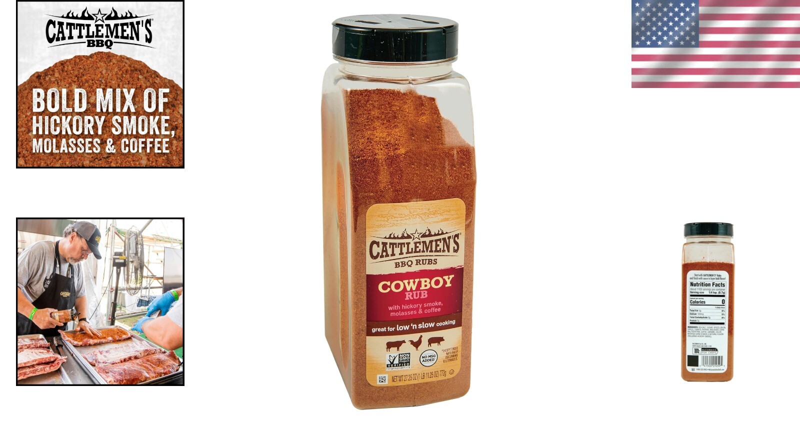 27.25 oz Cowboy Rub – Bold BBQ Seasoning with Hickory & Coffee for Perfect Meals