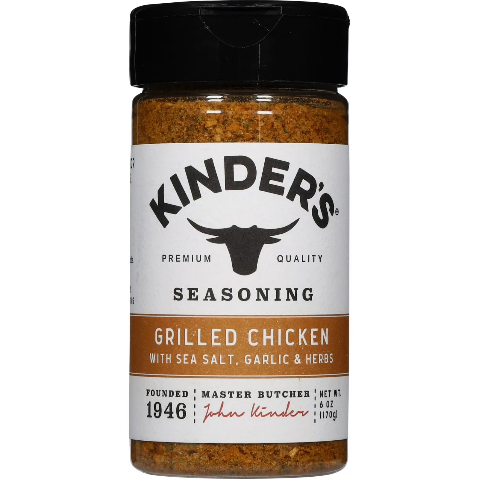 Kinder’s Grilled Chicken Seasoning Blend with Garlic, Sea Salt, and Herbs, 6 oz