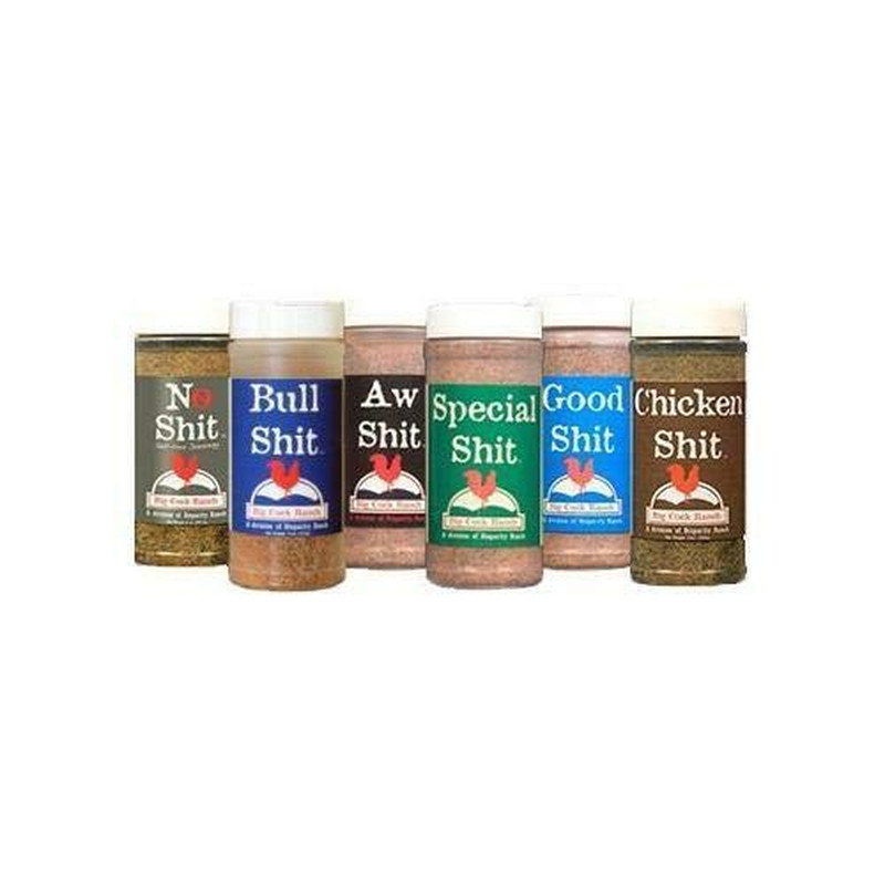 Big 6 Sampler (Pack of 6 Seasonings with 1 Each of Bull, Special, Good, Aw, Chic