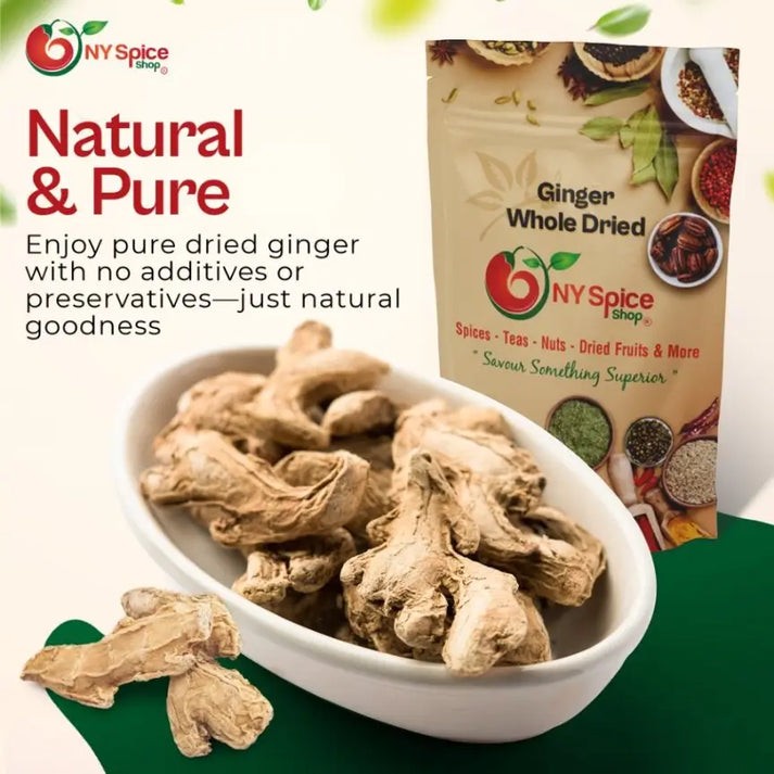 Ginger Root (Rhizome), Ginger Whole Dried – Premium Quality by NY Spice