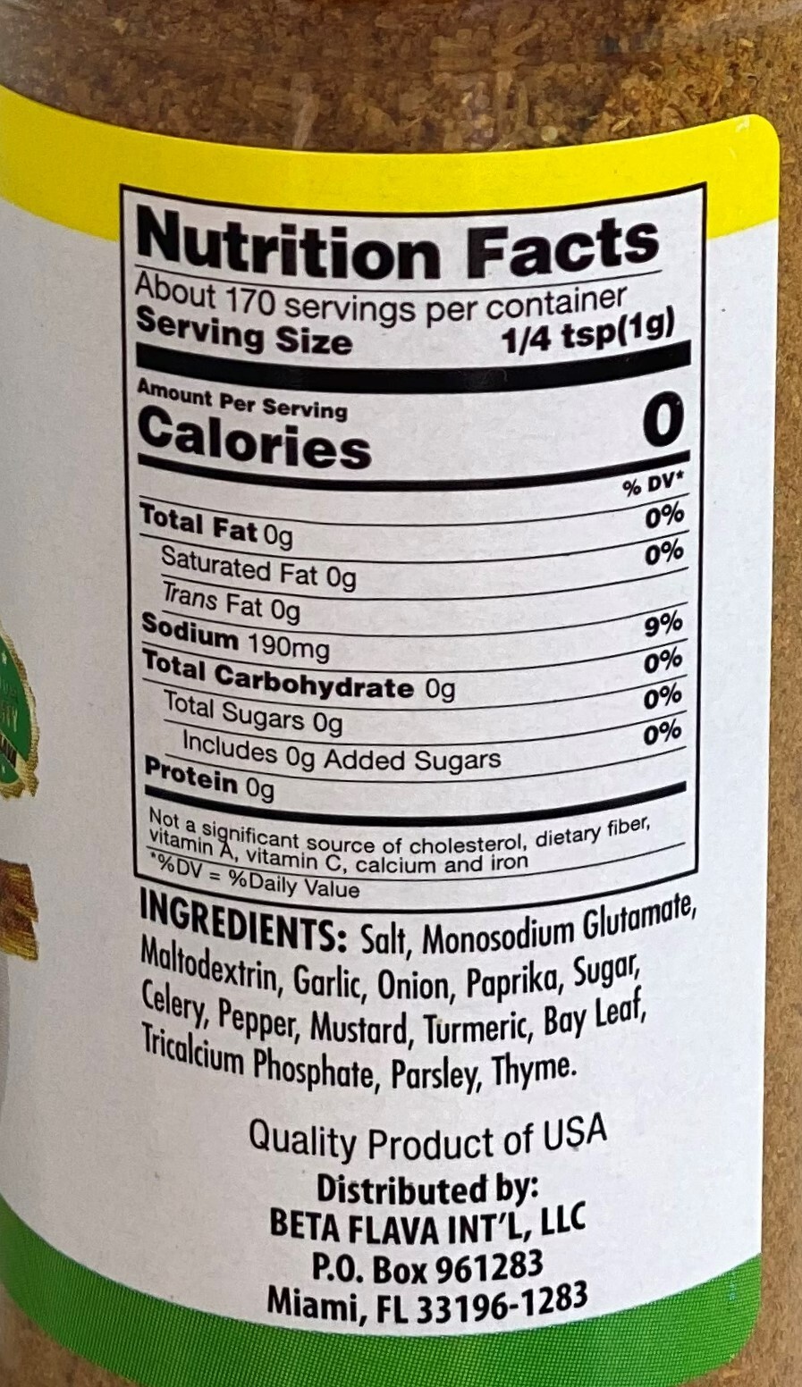Beta Flava Fish Seasoning 6oz (170g) – Curated & Packaged by ODatzGood