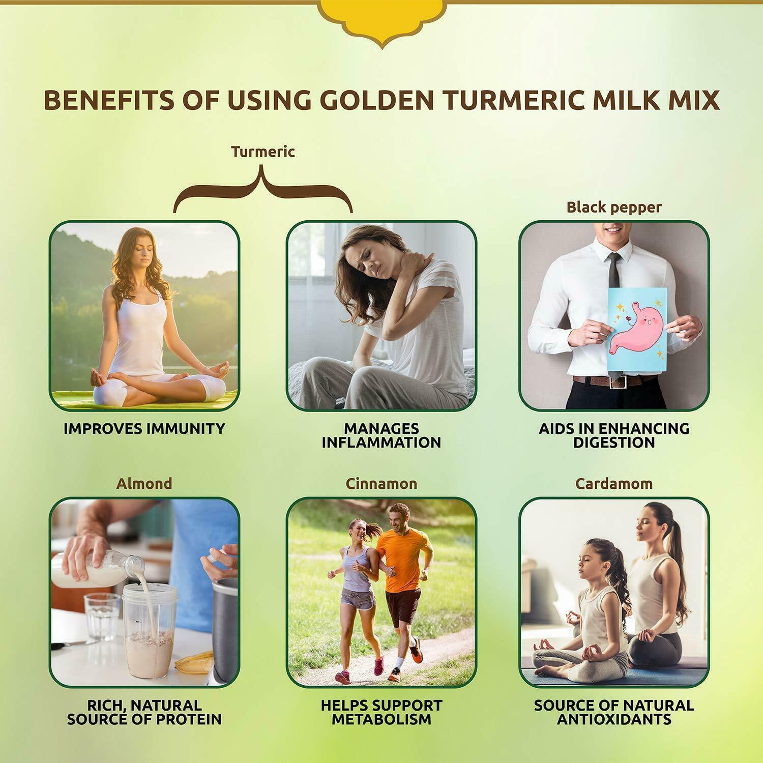 Saffola Immuniveda Golden Turmeric Milk Mix 400gm Healthy Drink for Kids & Adult