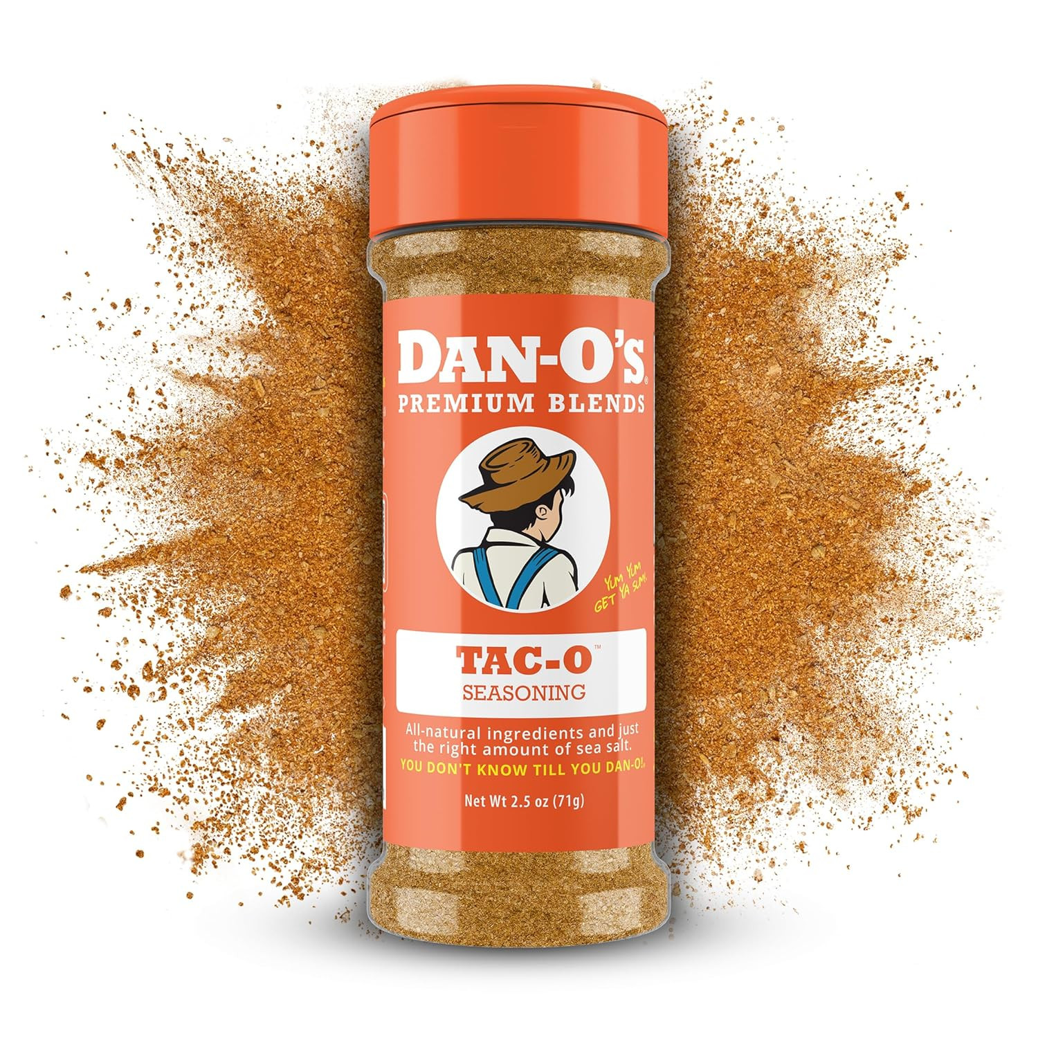 Tac-O Seasoning, 2.5 Oz Bottle, All Purpose Taco Seasoning for Tacos, Quesadilla