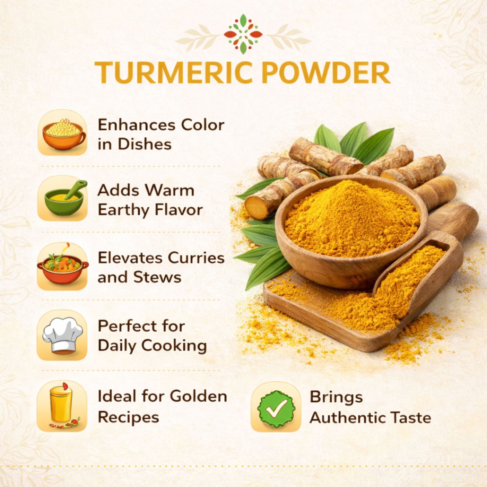 Turmeric Powder – 2 LBS 100% Natural Ground Curcumin Spice – Premium Quality