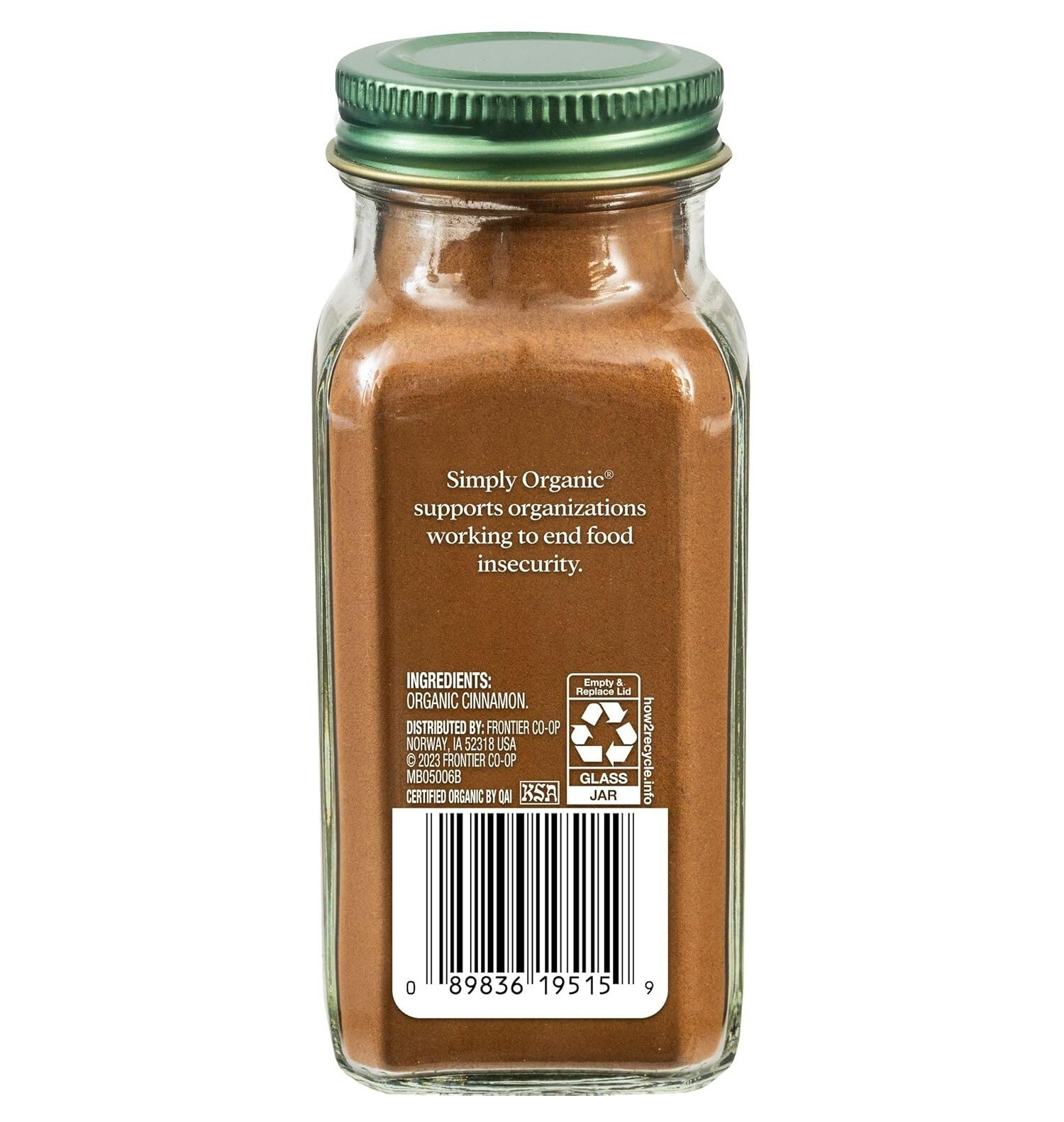 Simply Organic Organic Ground Ceylon Cinnamon, GMO Free 2.08 oz Bottle